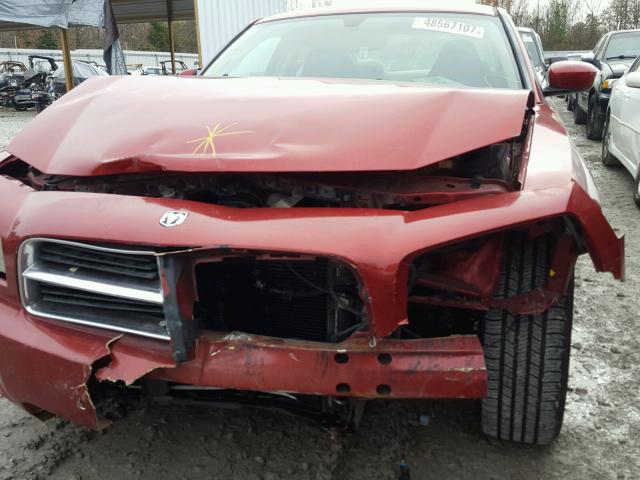 2B3KA53H16H191244 - 2006 DODGE CHARGER R/ RED photo 9