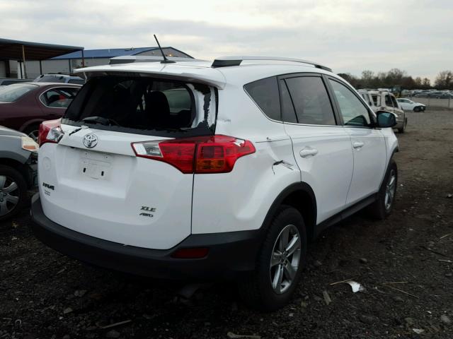 2T3RFREV0FW373008 - 2015 TOYOTA RAV4 XLE WHITE photo 4