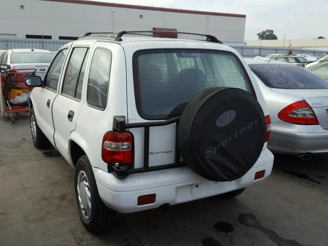 KNDJB723615690923 - 2001 KIA SPORTAGE WHITE photo 3