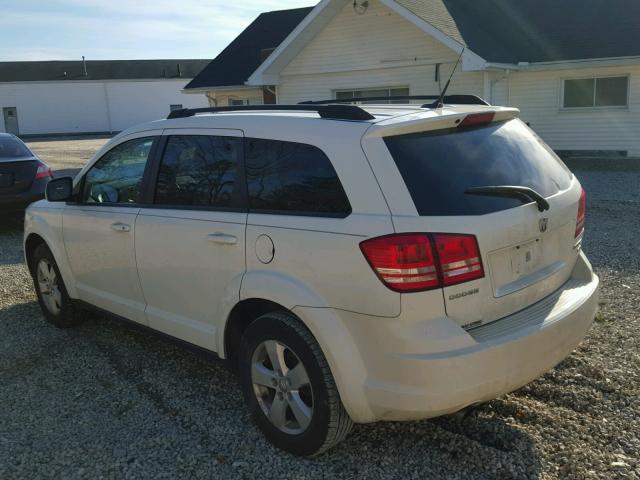 3D4PG5FV3AT241763 - 2010 DODGE JOURNEY SX WHITE photo 3