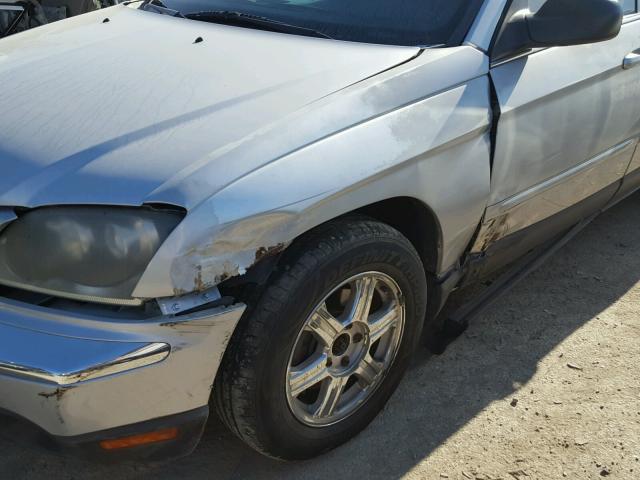 2C8GF68424R545747 - 2004 CHRYSLER PACIFICA SILVER photo 9