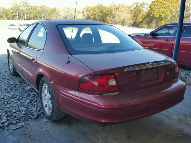 1MEFM55S7YA625957 - 2000 MERCURY SABLE LS P RED photo 3