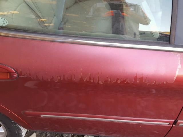 1MEFM55S7YA625957 - 2000 MERCURY SABLE LS P RED photo 9