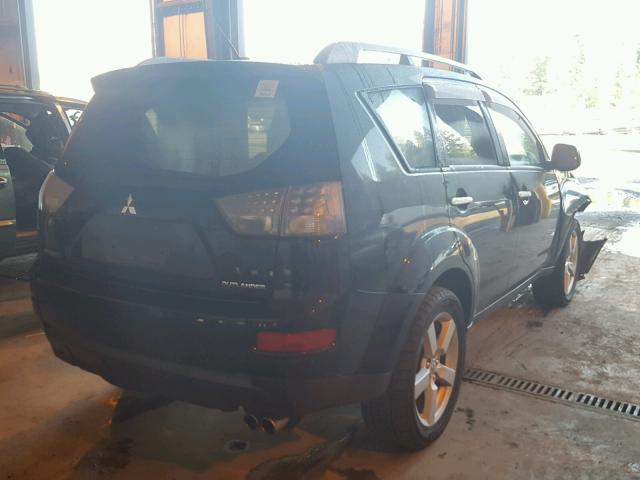 JA4MS41X48Z016802 - 2008 MITSUBISHI OUTLANDER BLACK photo 4