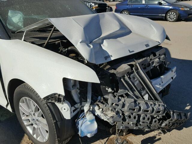 2FMGK5C83DBD30691 - 2013 FORD FLEX SEL თეთრი ფოტო 9