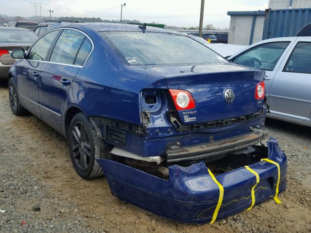 WVWEK73C88P104012 - 2008 VOLKSWAGEN PASSAT LUX BLUE photo 3