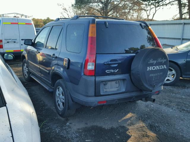 SHSRD788X4U201449 - 2004 HONDA CR-V EX BLUE photo 3