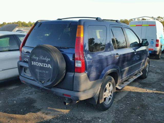 SHSRD788X4U201449 - 2004 HONDA CR-V EX ლურჯი ფოტო 4
