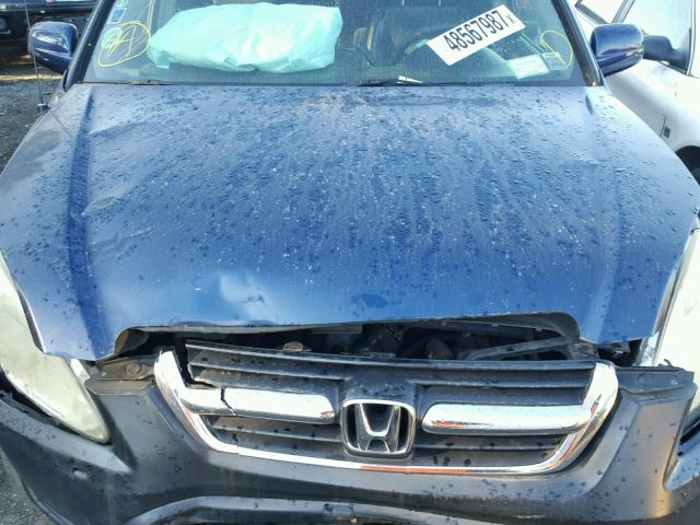 SHSRD788X4U201449 - 2004 HONDA CR-V EX ლურჯი ფოტო 7