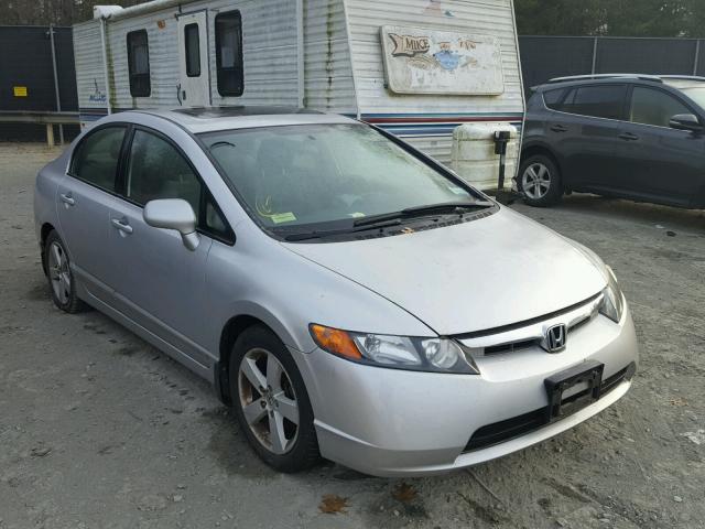 1HGFA16887L030299 - 2007 HONDA CIVIC EX SILVER photo 1
