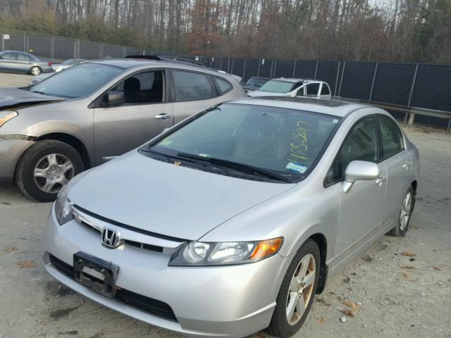 1HGFA16887L030299 - 2007 HONDA CIVIC EX SILVER photo 2