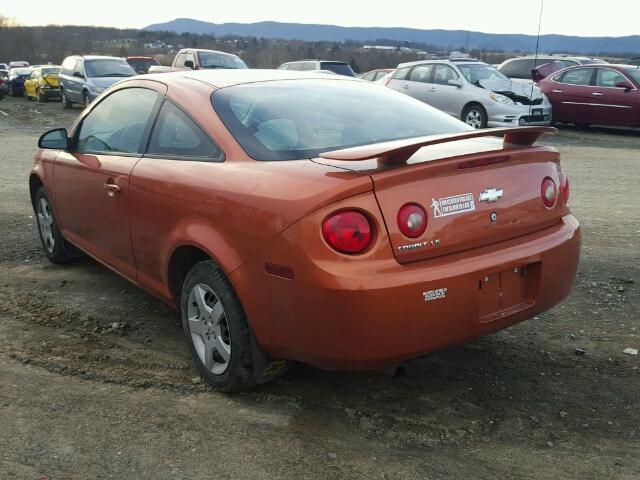 1G1AK15F677202482 - 2007 CHEVROLET COBALT LS ORANGE photo 3