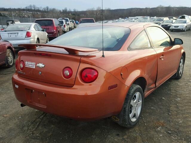 1G1AK15F677202482 - 2007 CHEVROLET COBALT LS ORANGE photo 4