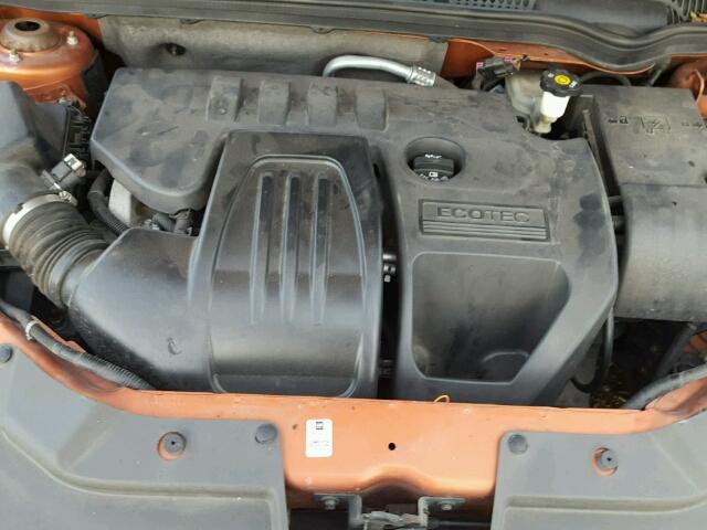 1G1AK15F677202482 - 2007 CHEVROLET COBALT LS ORANGE photo 7