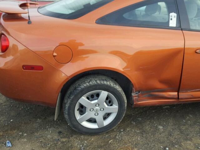 1G1AK15F677202482 - 2007 CHEVROLET COBALT LS ORANGE photo 9