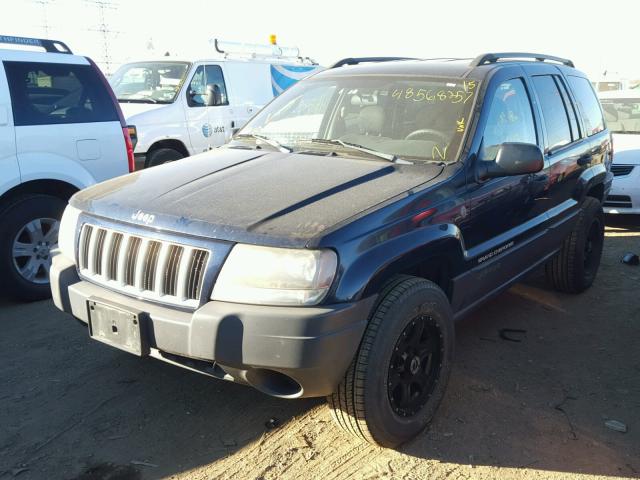 1J4GW48SX4C330110 - 2004 JEEP GRAND CHER BLUE photo 2