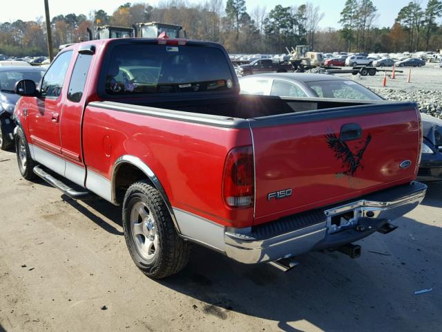 1FTRX17W01NB10599 - 2001 FORD F150 RED photo 3