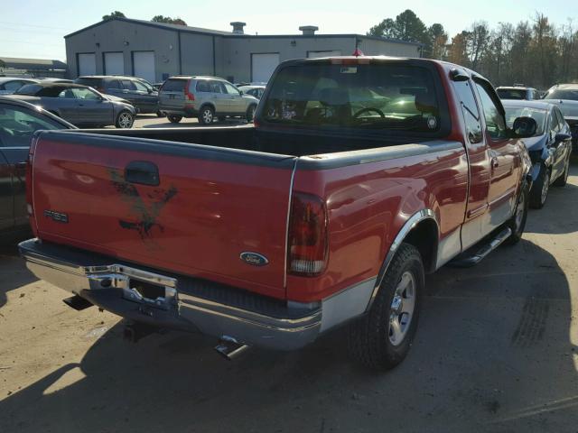 1FTRX17W01NB10599 - 2001 FORD F150 RED photo 4