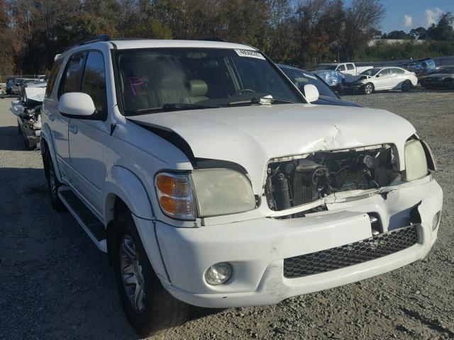 5TDZT38A84S209681 - 2004 TOYOTA SEQUOIA LI WHITE photo 1