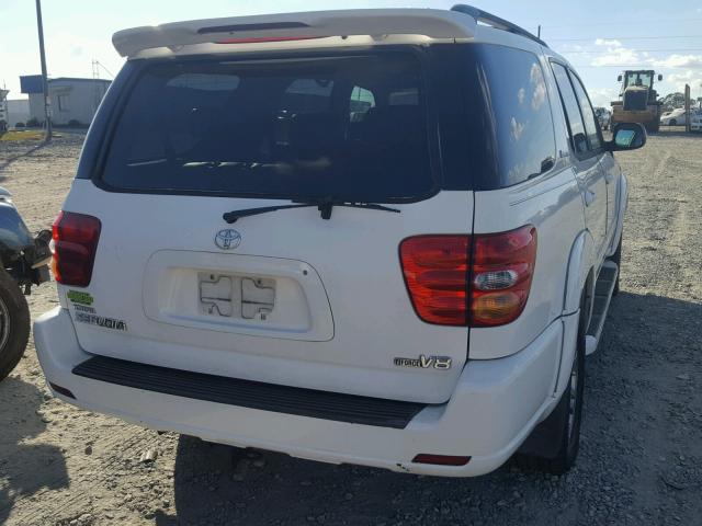 5TDZT38A84S209681 - 2004 TOYOTA SEQUOIA LI WHITE photo 4