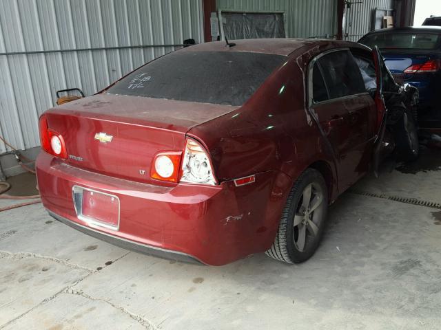 1G1ZJ57B78F160502 - 2008 CHEVROLET MALIBU 2LT RED photo 4