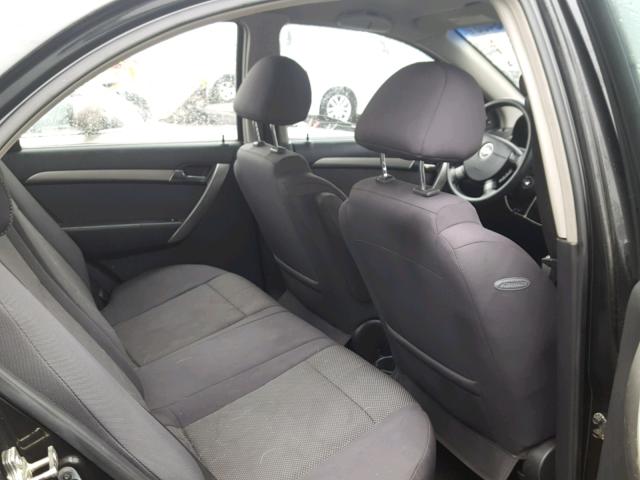 KL1TD56697B133825 - 2007 CHEVROLET AVEO BASE Czarny zdjęcie 6