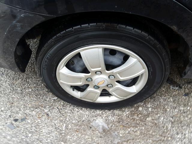 KL1TD56697B133825 - 2007 CHEVROLET AVEO BASE Czarny zdjęcie 9