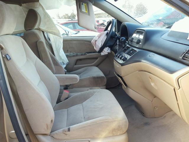 5FNRL38295B116988 - 2005 HONDA ODYSSEY LX GOLD photo 5