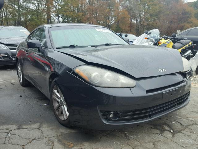 KMHHM66D38U295258 - 2008 HYUNDAI TIBURON GS BLACK photo 1