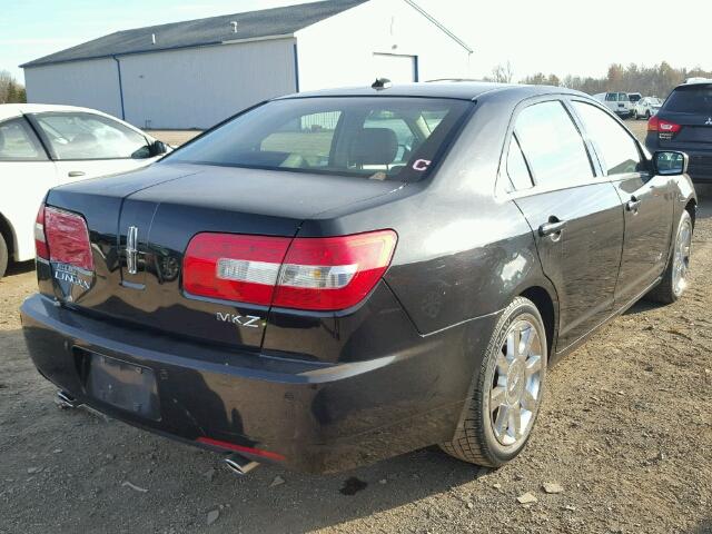 3LNHM26T48R620510 - 2008 LINCOLN MKZ შავი ფოტო 4