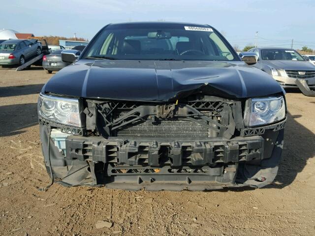 3LNHM26T48R620510 - 2008 LINCOLN MKZ BLACK photo 9