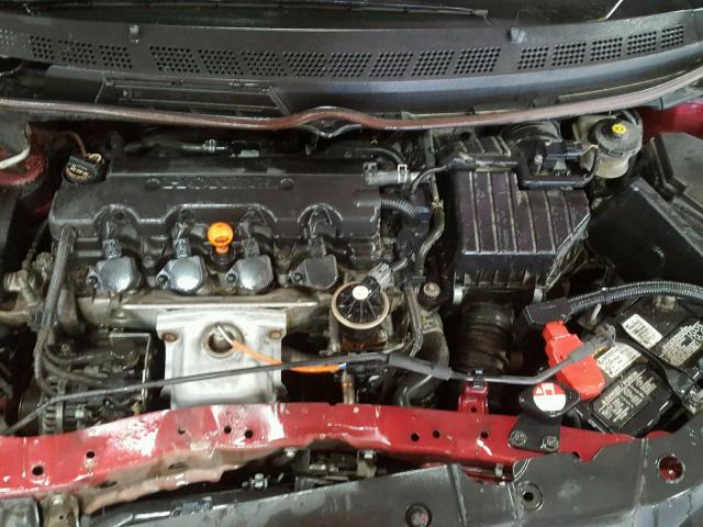 19XFA168X9E005334 - 2009 HONDA CIVIC EX MAROON photo 7