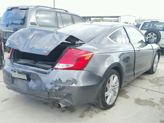 1HGCS2B84BA001527 - 2011 HONDA ACCORD EXL GRAY photo 4