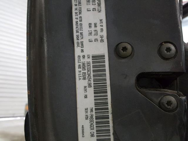 1B3ES56C84D541909 - 2004 DODGE NEON SXT GRAY photo 10