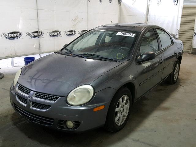 1B3ES56C84D541909 - 2004 DODGE NEON SXT GRAY photo 2