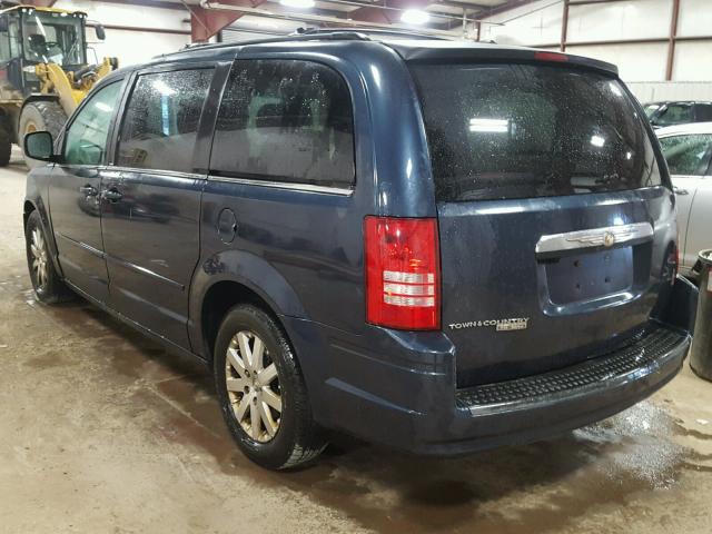 2A8HR54P28R134435 - 2008 CHRYSLER TOWN & COU BLUE photo 3