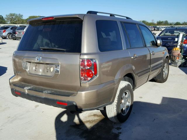 5FNYF28576B042768 - 2006 HONDA PILOT EX TAN photo 4