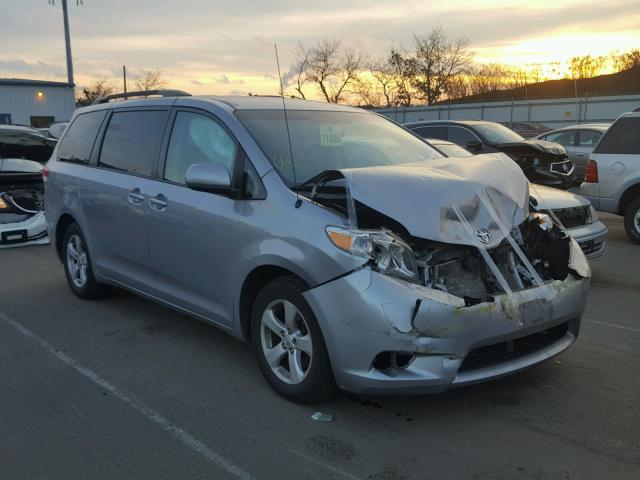 5TDKK3DC7BS093334 - 2011 TOYOTA SIENNA LE SILVER photo 1