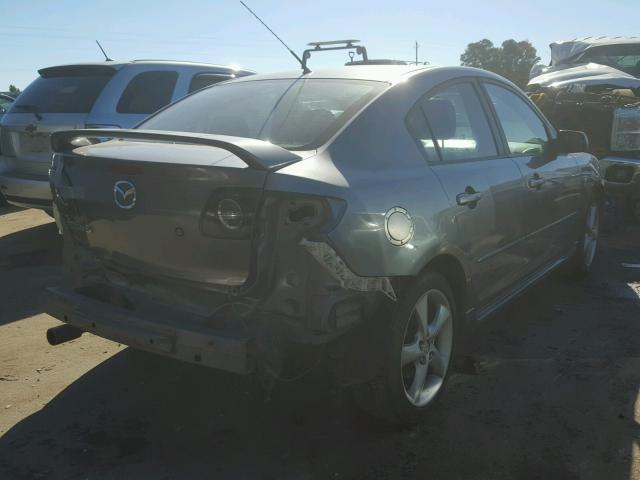 JM1BK123841197158 - 2004 MAZDA 3 S GRAY photo 4