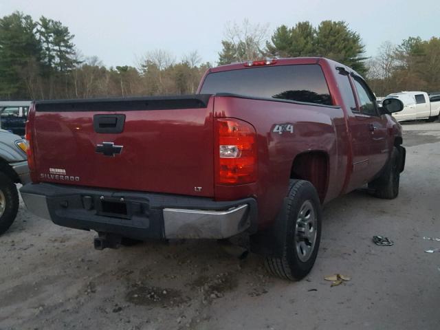 2GCEK19C071614323 - 2007 CHEVROLET SILVERADO BURGUNDY photo 4