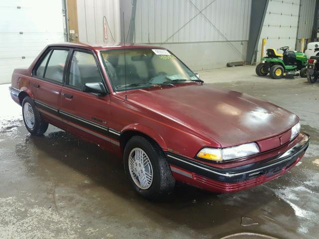 1G2JB54K0M7536956 - 1991 PONTIAC SUNBIRD LE BURGUNDY photo 1