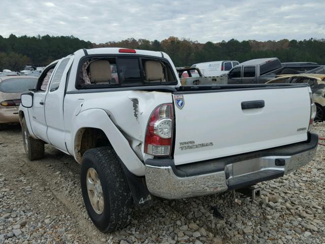 5TEUX42N19Z616025 - 2009 TOYOTA TACOMA ACC WHITE photo 3