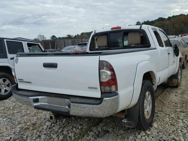 5TEUX42N19Z616025 - 2009 TOYOTA TACOMA ACC WHITE photo 4