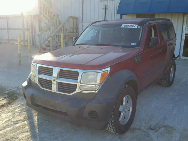 1D8GT28K37W599122 - 2007 DODGE NITRO SXT RED photo 2