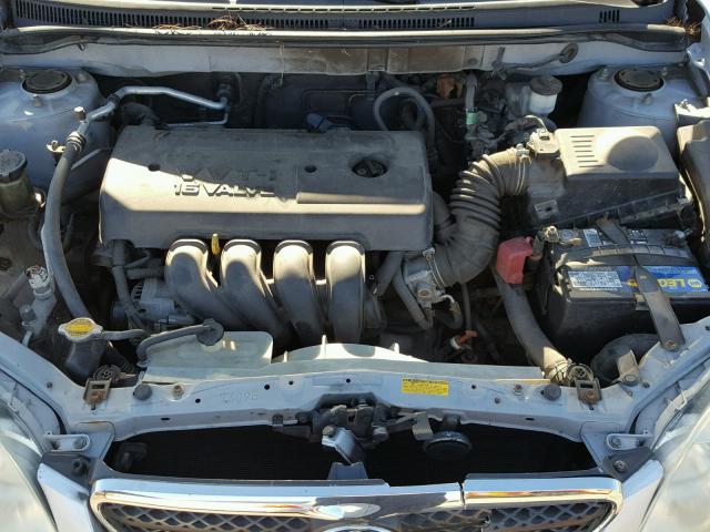 2T1BR32E35C498782 - 2005 TOYOTA COROLLA CE SILVER photo 7