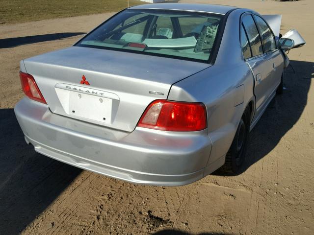 4A3AA46H13E217714 - 2003 MITSUBISHI GALANT ES SILVER photo 4