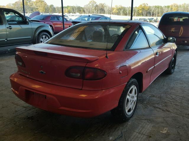 1G1JS124527118522 - 2002 CHEVROLET CAVALIER L RED photo 4