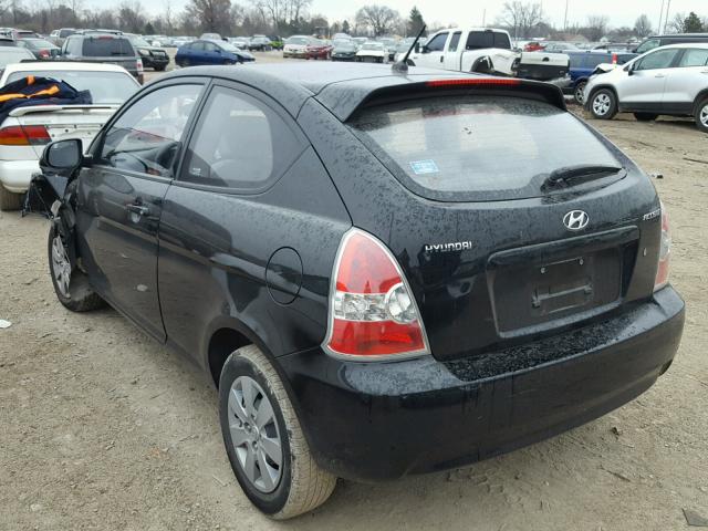 KMHCM3AC8AU159298 - 2010 HYUNDAI ACCENT BLU BLACK photo 3