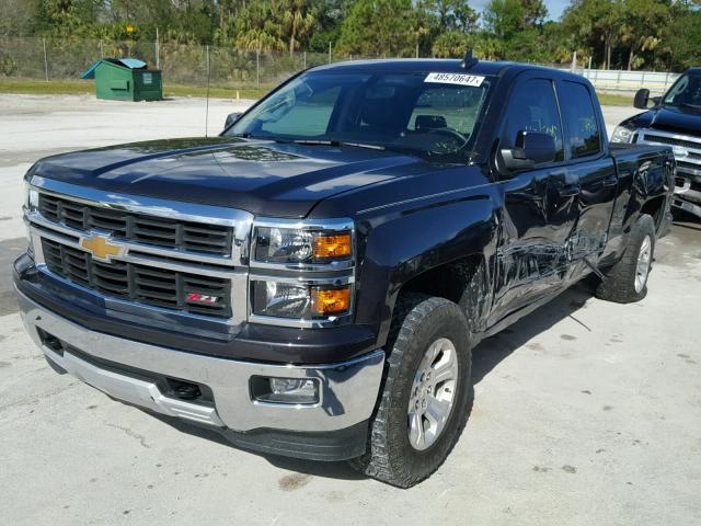 1GCVKRECXFZ291845 - 2015 CHEVROLET SILVERADO BLACK photo 2