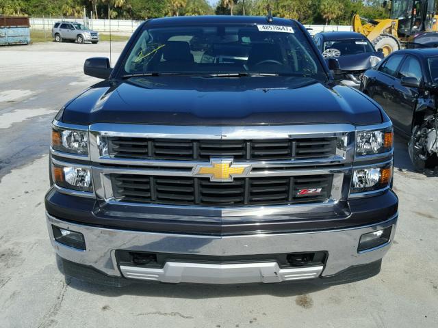 1GCVKRECXFZ291845 - 2015 CHEVROLET SILVERADO BLACK photo 9